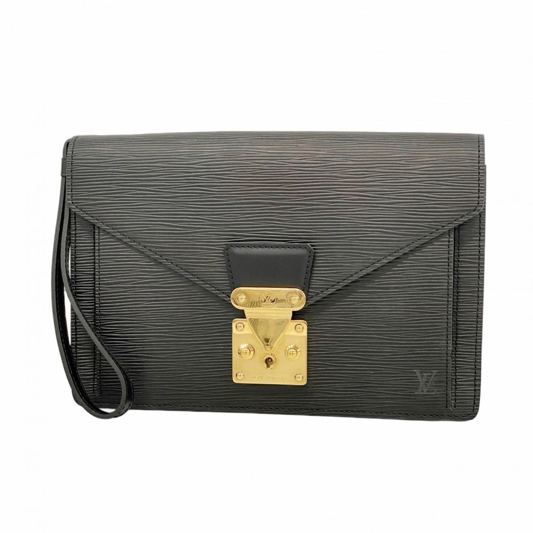Louis Vuitton Epi Leather Clutch Bag, Pochette Sellier Dragonne, M52612, Noir (Men's): --- Catalog ---Category: SizeSize (HxWxD): 18cm x 26cm x 5cm / 7.08'' x 10.23'' x 1.96''Category: DesignType: Clutch bagColor: NoirGender: MenCategory: GeneralMPN: M52612Brand: Louis Vuitton--- Item L