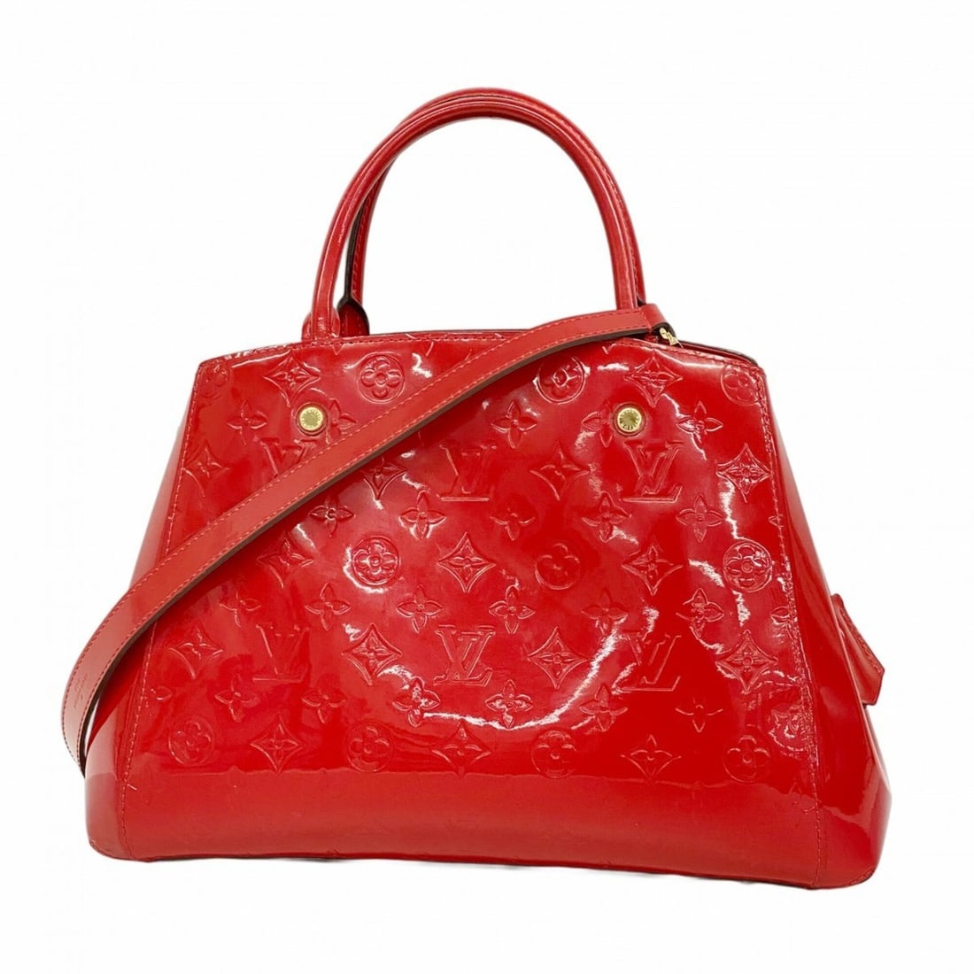 Louis Vuitton Vernis Montaigne MM Handbag M41194 Cerise 2-way bag for women: --- Catalog ---Category: SizeSize (HxWxD): 25cm x 35cm x 12cm / 9.84'' x 13.77'' x 4.72''Category: DesignType: HandbagColor: CeriseGender: WomenCategory: GeneralMPN: M41194Brand: Louis Vuitton--- Item