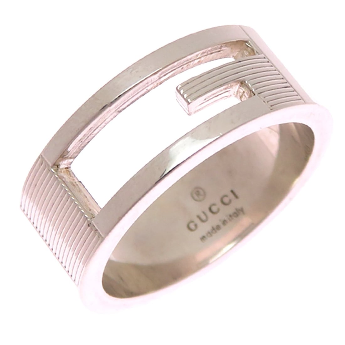 Gucci #17 SV925 Outcut G Women's/Men's Ring - Sterling Silver 925 (1 of 9)