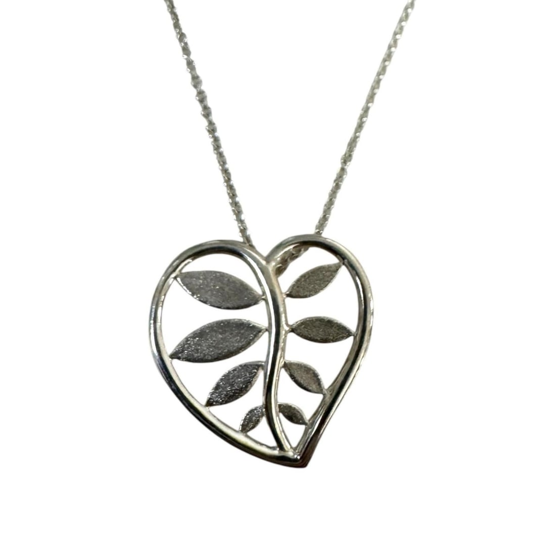 Tiffany & Co. Leaf Necklace Villa Paloma Palm 925 Women's (1 of 8)