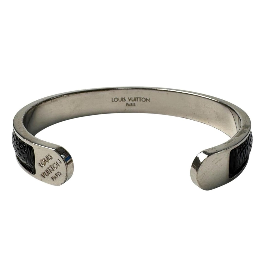 Louis Vuitton LOUIS VUITTON Bangle Damier Graphite LV Women's: --- Catalog ---Category: SizeLength: 18.5cm / 7.28''Category: DesignType: BangleColor: Black, SilverGender: WomenMaterial: MetalCategory: GeneralBrand: Louis Vuitton--- Item List ---Section: Condition