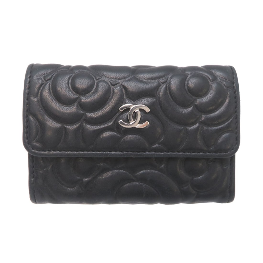Chanel Camellia Women's Business Card Holder/Card Case A81937 Lambskin Black: --- Catalog ---Category: DesignType: Card caseColor: BlackGender: WomenMaterial: Leather Leather/Fur Type: LambskinCategory: GeneralMPN: A81937Brand: ChanelCountry of Origin: ItalyCategory: Physical P