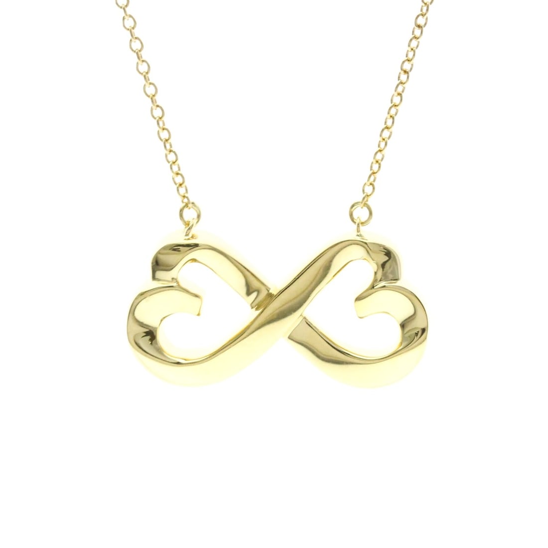 Tiffany Double Loving Heart Necklace Yellow Gold (18K) No Stone Men,Women Fashion Necklace: --- Catalog ---Category: SizeWeight: 5.3g / 0.18oz.Pendant Size: 11.5mm x 22mm / 0.45'' x 0.86''Neck Circumference: 40 cm / 15.74''Category: DesignMetal: GoldStone: No StoneStyle: FashionGender: Men,W