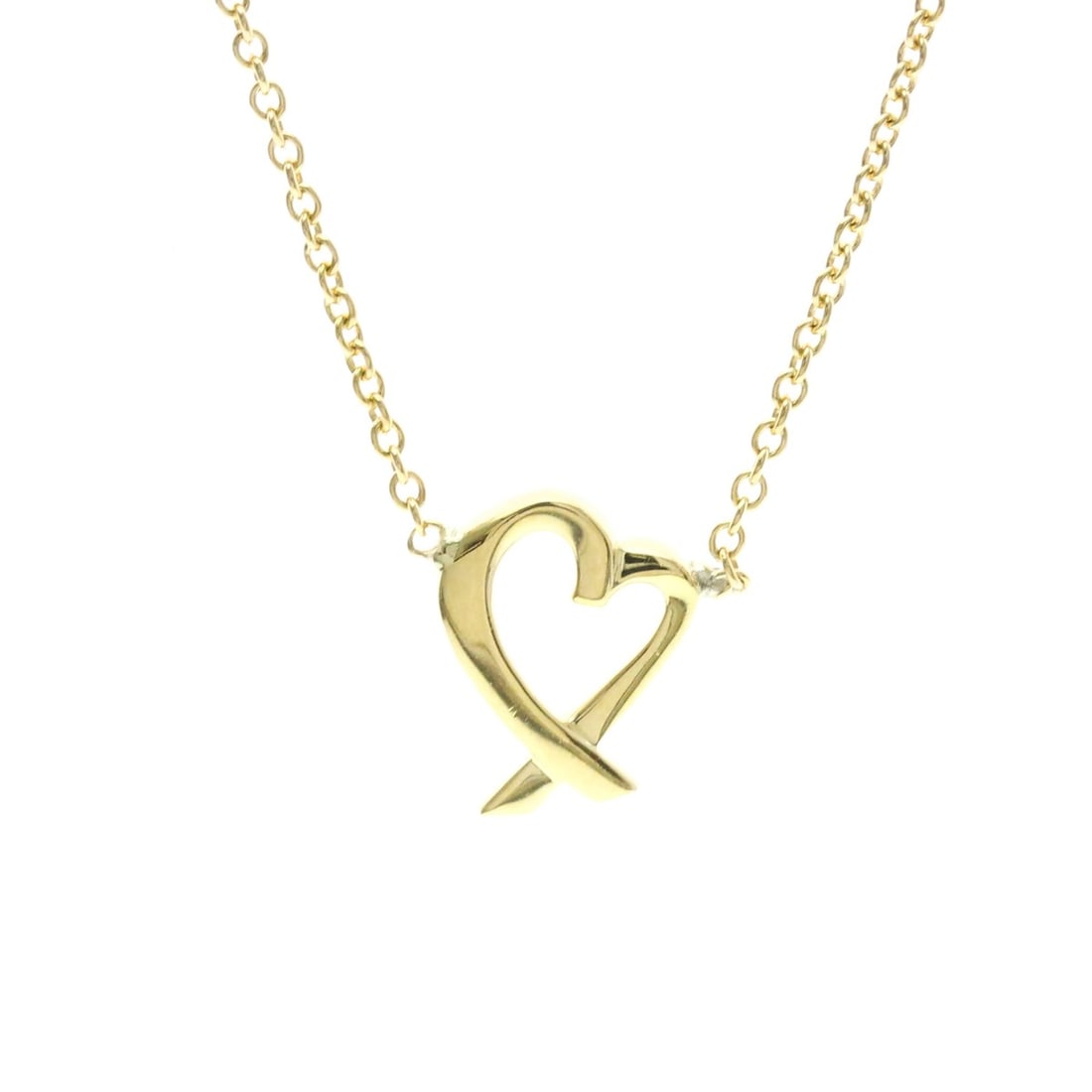 Tiffany Loving Heart Necklace Yellow Gold (18K) No Stone Men,Women Fashion Necklace (Gold): --- Catalog ---Category: SizeWeight: 2.4g / 0.08oz.Pendant Size: 10mm x 7.8mm / 0.39'' x 0.3''Neck Circumference: 46 cm / 18.11''Category: DesignColor: GoldStone: No StoneStyle: FashionGender: Men,Wom
