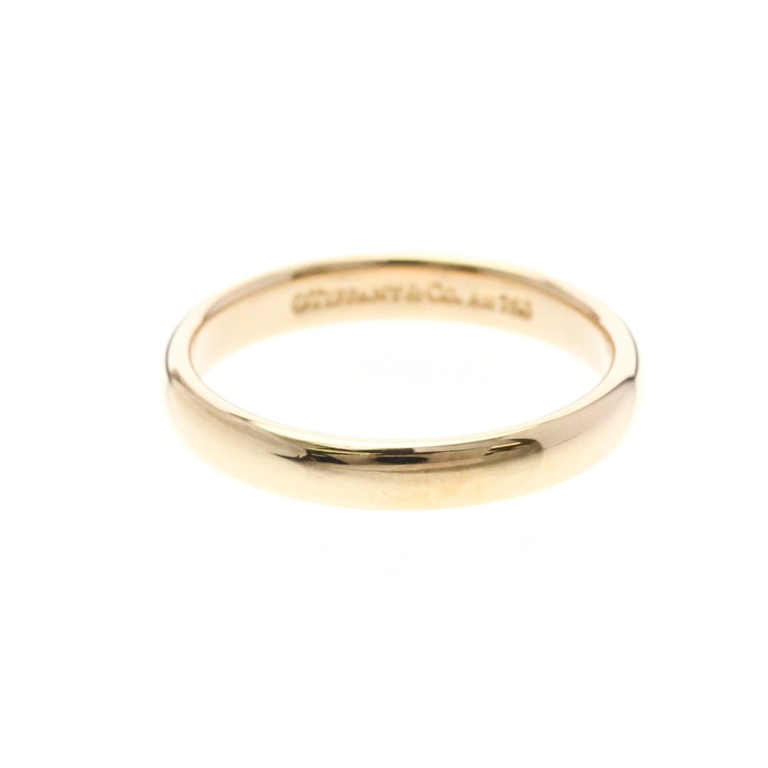 Tiffany Wedding Rings Pink Gold (18K) Fashion No Stone Wedding Ring Pink Gold: --- Catalog ---Category: SizeWidth: 3mm / 0.12''Weight: 3.2g / 0.11oz.JP Size: 11US Size: 6Category: DesignType: Wedding ringColor: Pink goldMetal: GoldStone: No StoneStyle: FashionGender: Men,WomenMa