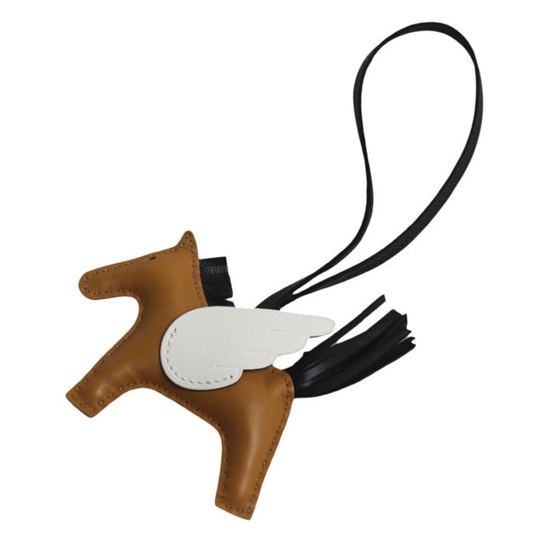 HERMES Rodeo Pegasus PM Bag Charm Keychain, Brown x Black, B Stamp (2023), Women's: --- Catalog ---Category: SizeSize (HxWxD): 75.00mm x 90.00mm / 2.95'' x 3.54''Category: DesignType: Handbag charmColor: Black, BrownGender: WomenCategory: GeneralBrand: HermesCountry of Origin: France