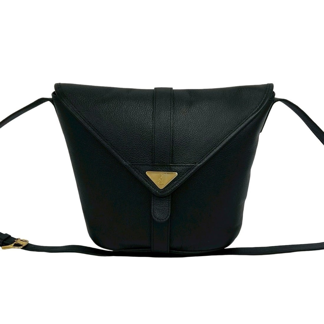 YVES SAINT LAURENT Vintage Logo Hardware Leather Mini Shoulder Bag, Black, 80396: --- Catalog ---Category: SizeSize (HxWxD): 24cm x 22cm x 11cm / 9.44'' x 8.66'' x 4.33''Category: DesignType: Shoulder bagColor: BlackGender: WomenMaterial: Leather Category: GeneralBrand: Yves Saint 