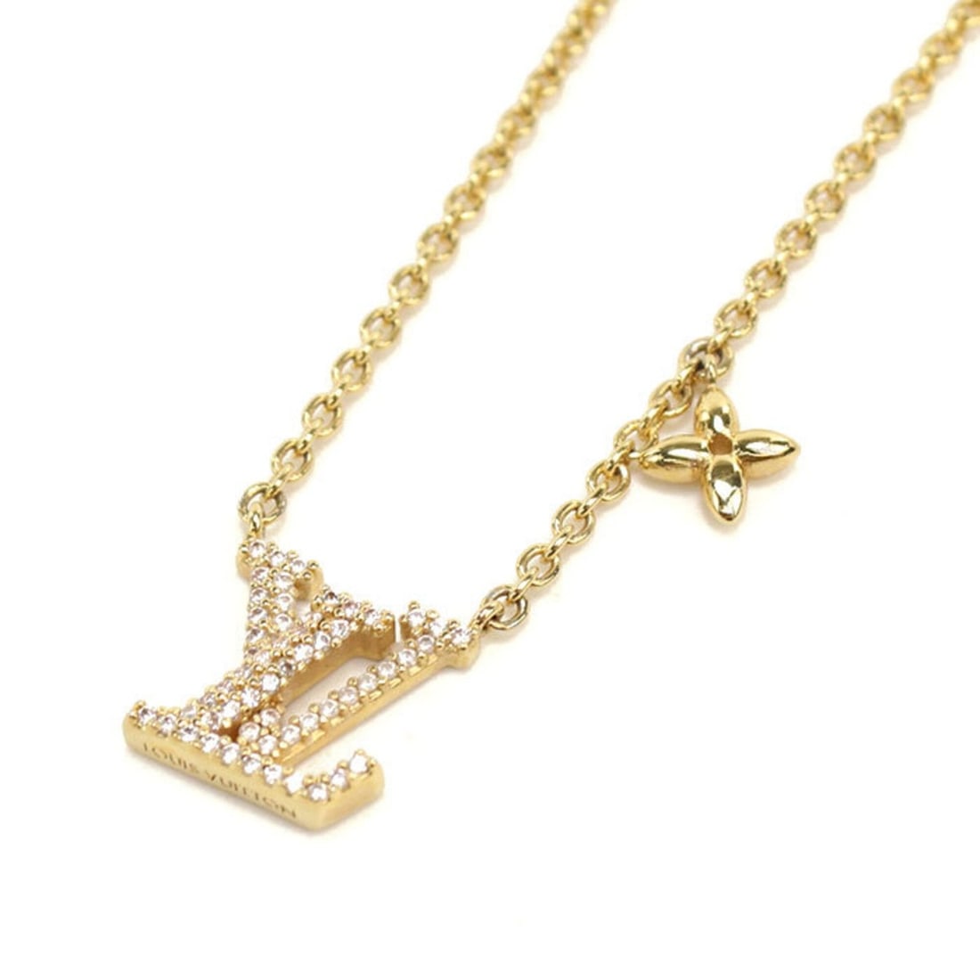 LOUIS VUITTON Louis Vuitton Necklace M00596 LV Iconic Women's Gold: --- Catalog ---Category: SizePendant Size: 12mm x 12mm / 0.47'' x 0.47''Neck Circumference: 45 cm / 17.71''Category: DesignColor: GoldGender: WomenMaterial: MetalNecklace Type: NecklaceCategory: Gener