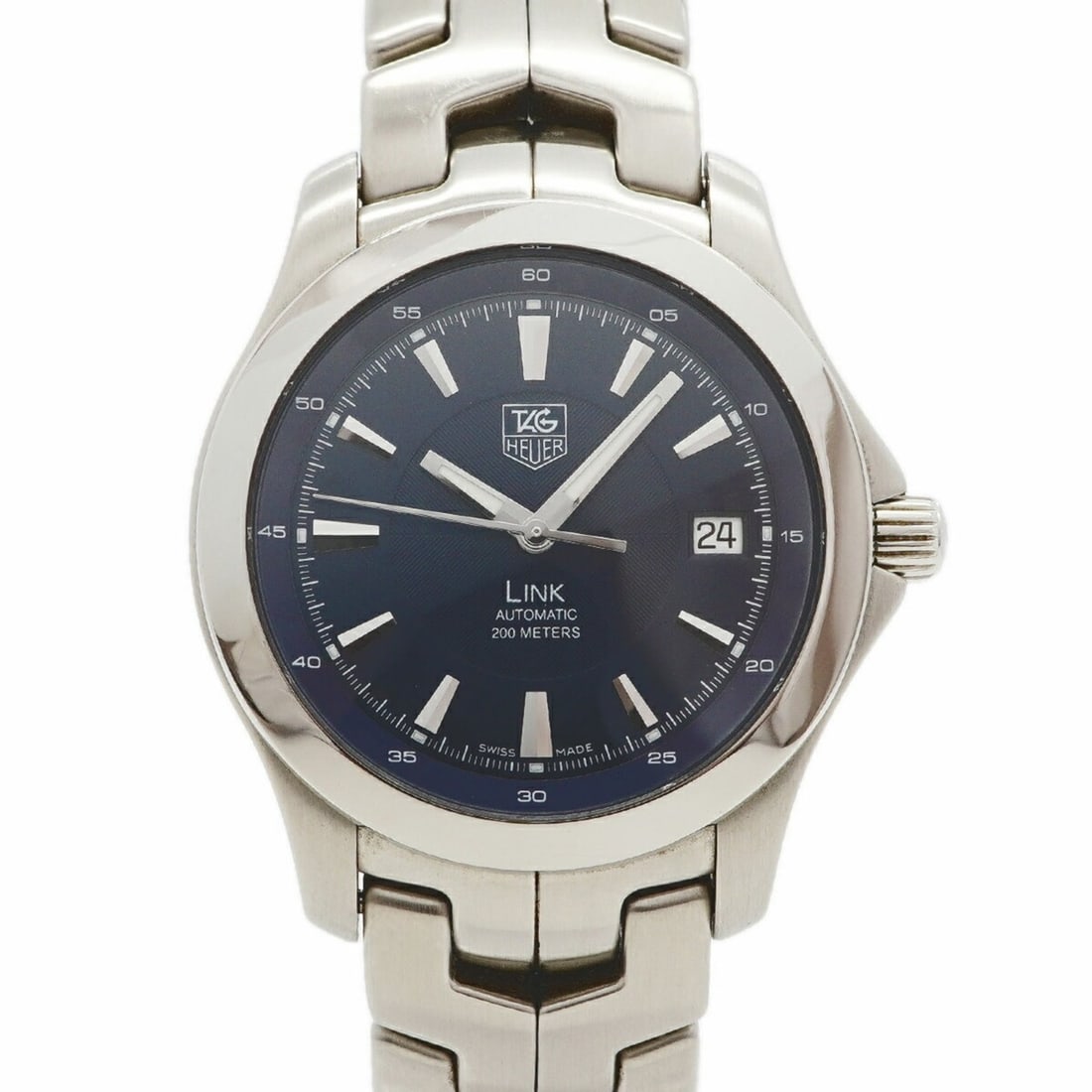 TAG Heuer Link WJF2112 Navy Dial Men's Watch: --- Catalog ---Category: SizeWrist Size: 18.5cm / 7.28''Case Diameter: 38.7mm / 1.52''Category: DesignType: WristwatchGender: MenColor (Dial): NavyMaterial (Band): Stainless steelCategory: GeneralMPN: