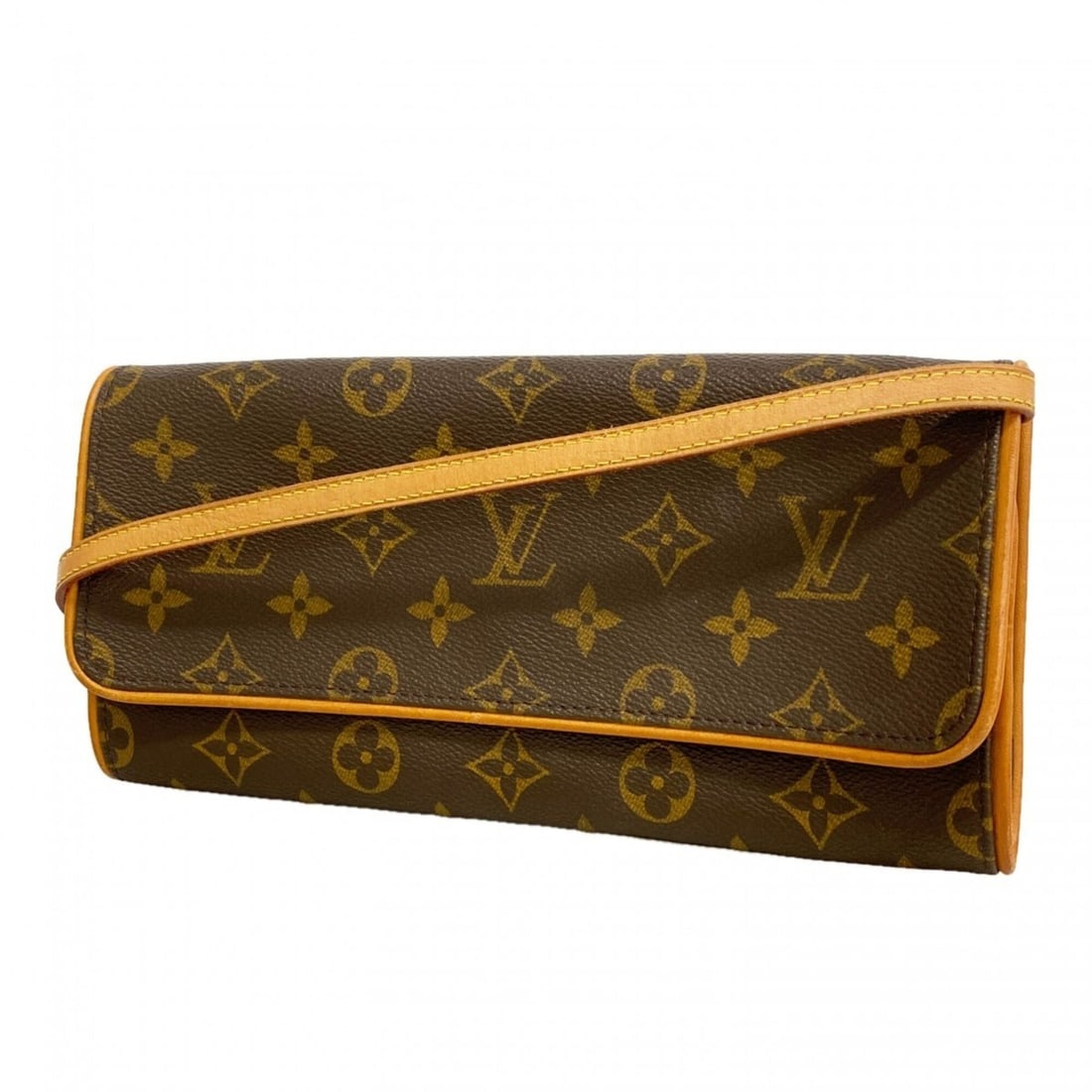 Louis Vuitton Monogram Pochette Twin GM Shoulder Bag M51852 Brown Women's: --- Catalog ---Category: SizeSize (HxWxD): 12cm x 24.5cm x 2.5cm / 4.72'' x 9.64'' x 0.98''Category: DesignType: Shoulder bagColor: BrownGender: WomenCategory: GeneralMPN: M51852Brand: Louis Vuitton--