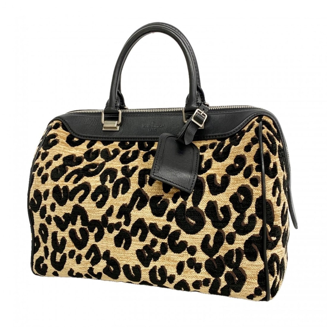 Louis Vuitton Stephen Sprouse Leopard Speedy PM Handbag M97396 Black Beige Women's (1 of 12)