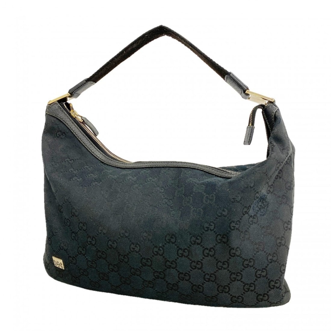 Gucci GG Canvas Shoulder Bag 146243, Black Champagne, Women's: --- Catalog ---Category: SizeSize (HxWxD): 22cm x 36cm x 8cm / 8.66'' x 14.17'' x 3.14''Category: DesignType: Shoulder bagColor: BlackGender: WomenMaterial: Canvas Hardware Color: Champagne goldCatego