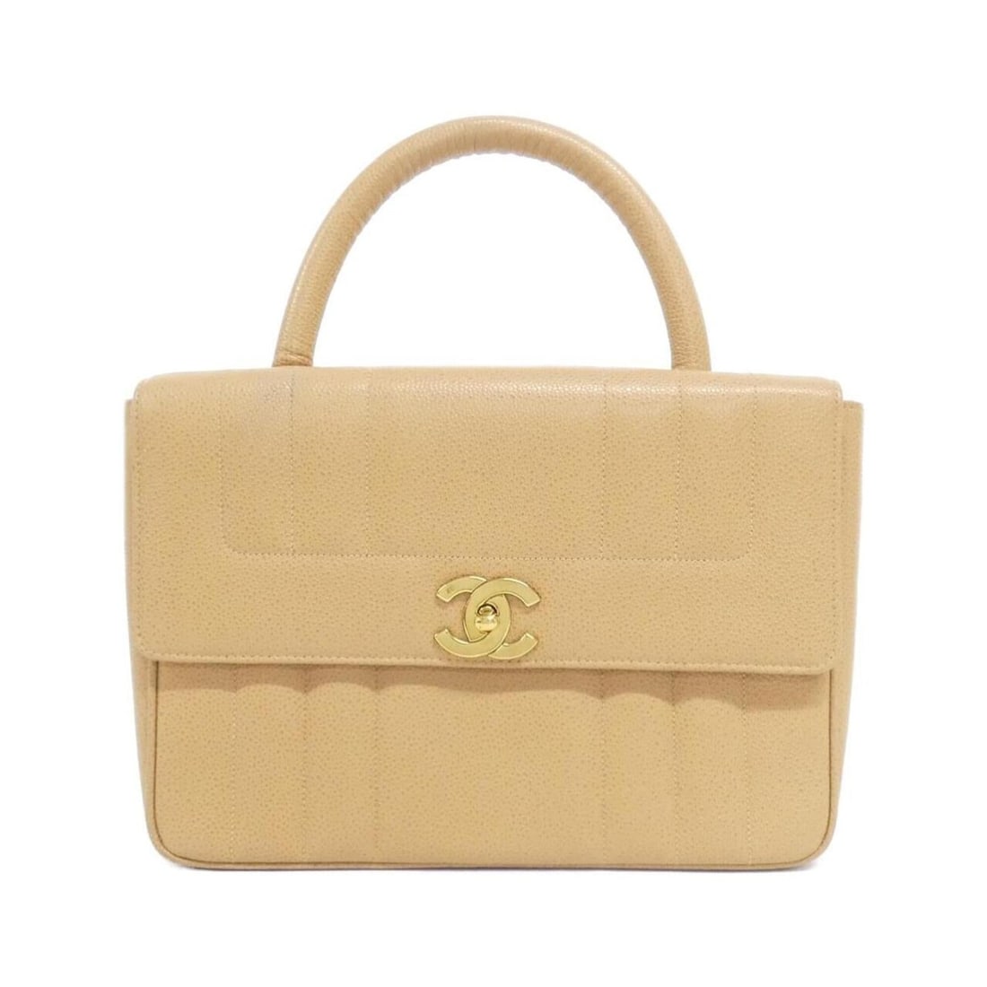 Chanel handbag: --- Catalog ---Category: SizeSize (HxWxD): 18cm x 26cm x 8cm / 7.08'' x 10.23'' x 3.14''Category: DesignType: HandbagColor: BeigeGender: WomenMaterial: Grained Calfskin Hardware Color: GoldCategory: