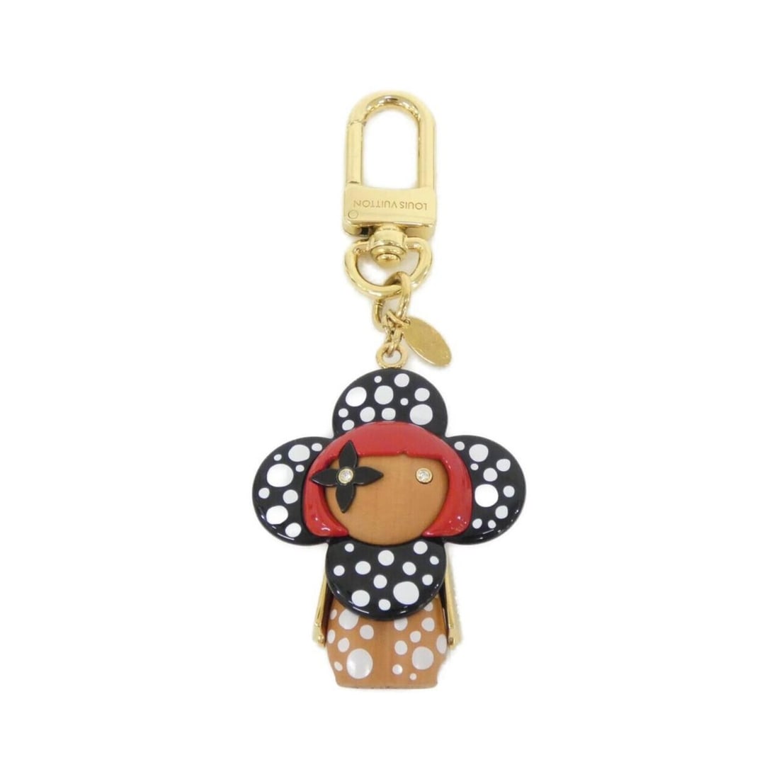 Louis Vuitton (LV X YK) Porte Clés Vivienne Infinity Dot M01145 Keyring: --- Catalog ---Category: DesignType: KeyringColor: Black, Blanc, GoldGender: Men,WomenMaterial: WoodCategory: GeneralMPN: M01145Brand: Louis Vuitton--- Item List ---Section: ConditionRanking: Rank A
