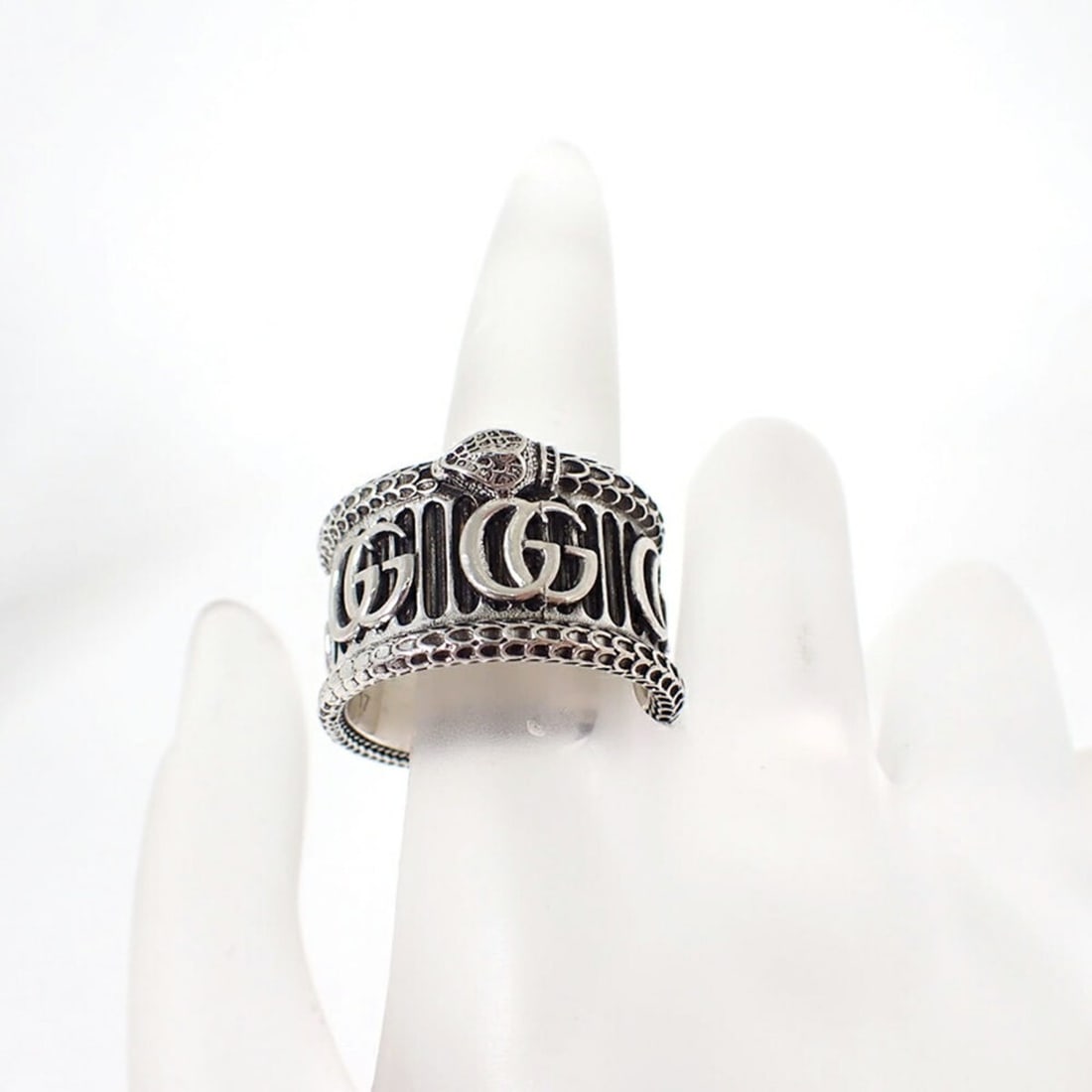 GUCCI 925 Snake Ring, Size 16 - 5