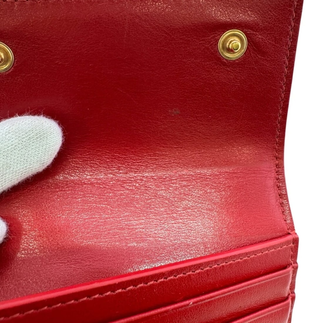 CELINE Tri-fold Wallet, Red - 8