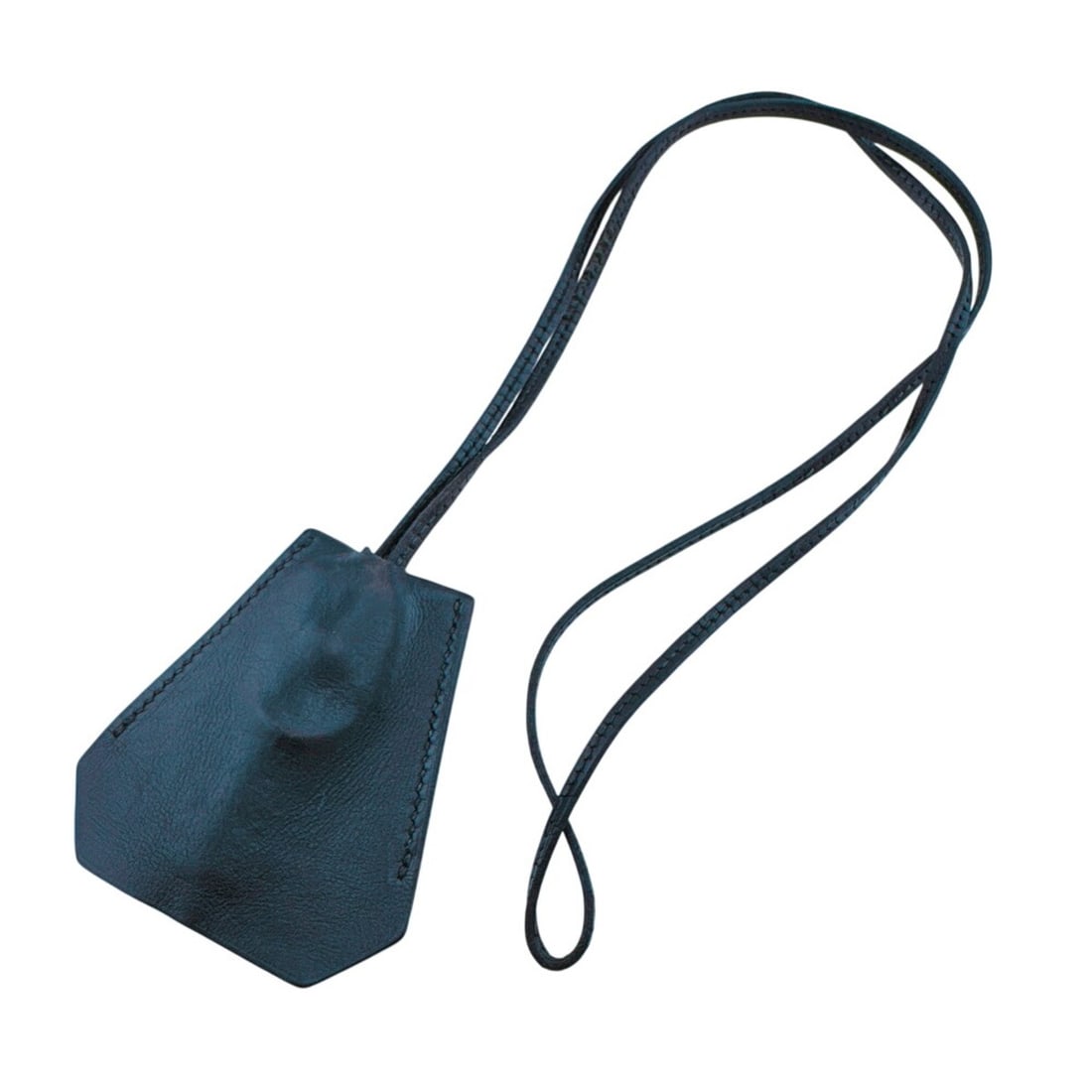 HERMES Clochette Keyring Necklace Chain Jewelry Black: --- Catalog ---Category: DesignType: ClochetteColor: Black, BlueGender: MenMaterial: LeatherCategory: GeneralBrand: Hermes--- Item List ---Section: ConditionRanking: Rank B Used - Traces of usage, dam