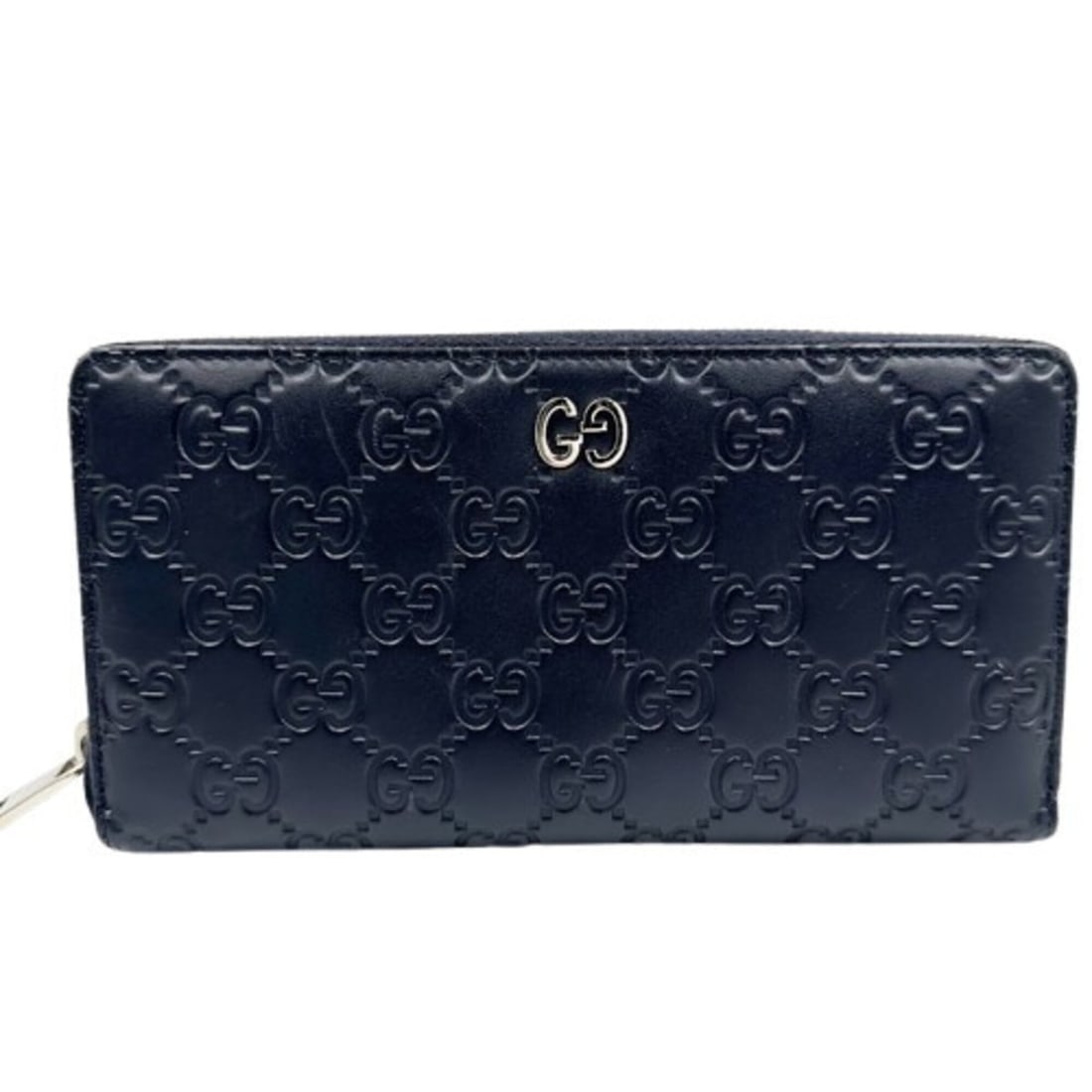 GUCCI Guccissima Wallet Black Long Dorian 473928: --- Catalog ---Category: SizeSize (HxWxD): 10.5cm x 19cm x 3cm / 4.13'' x 7.48'' x 1.18''Category: DesignType: Long wallet (bi-fold)Color: BlackGender: WomenMaterial: Leather Leather/Fur Type: Saffian