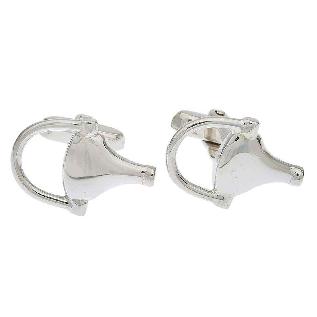 Gucci Horsebit Cufflinks, Sterling Silver 925, Men's (1 of 6)