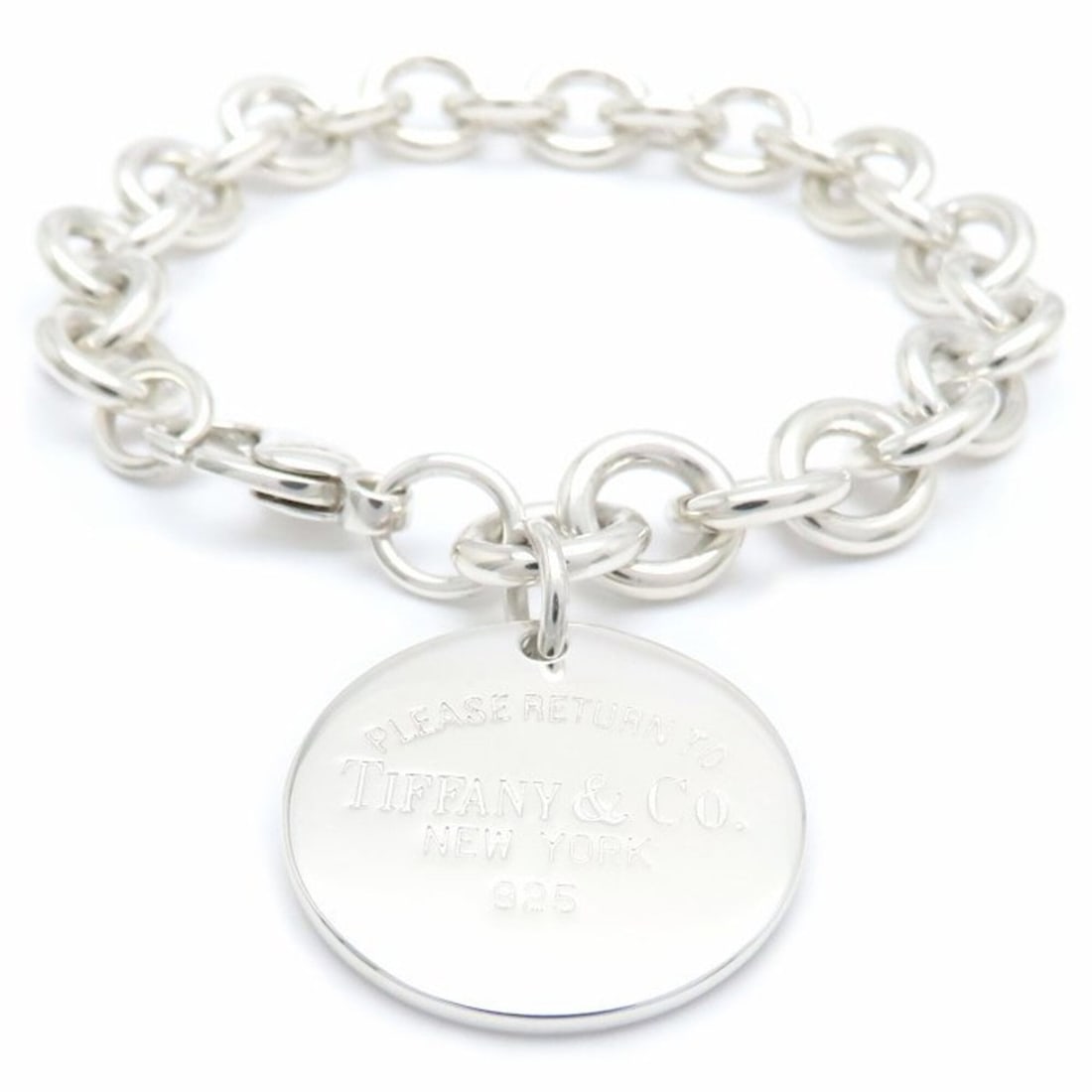 TIFFANY&Co. Tiffany & Co. Return to Round Tag Bracelet SV925 Women's 295618: --- Catalog ---Category: SizeLength: 17cm / 6.69''Weight: 33.6g / 1.18oz.Total Length: 18.5cm / 7.28''Category: DesignType: Charm braceletGender: WomenMaterial: Silver 925Category: GeneralLine: Return