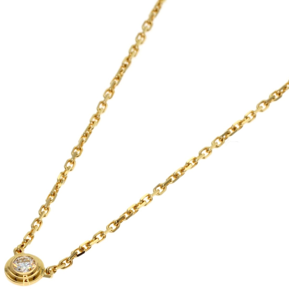Cartier Damour Mini Diamond Necklace, 18K Yellow Gold, Women's (CARTIER): --- Catalog ---Category: SizePendant Size: 3.8mm x 3.8mm / 0.14'' x 0.14''Neck Circumference: 40 cm / 15.74''Category: DesignColor: Yellow goldStone: DiamondGender: WomenMaterial: Yellow gold (18K)Nec