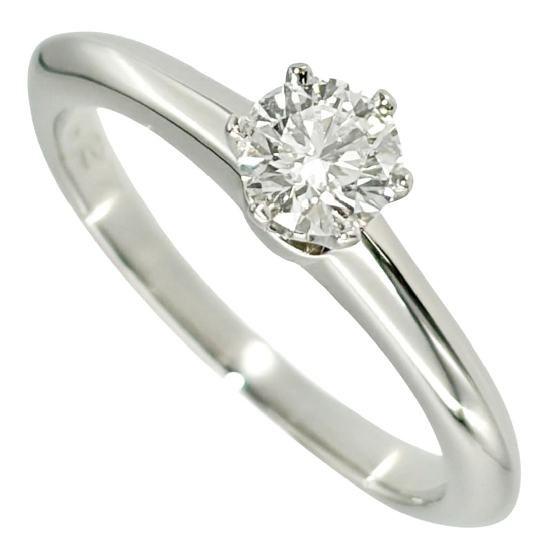 Tiffany & Co. Solitaire Ring, Diamond 0.27ct, Approx. 3.2g, Platinum 950, F VVS2 Clarity, Women's.: --- Catalog ---Category: SizeJP Size: 6US Size: 3.5Category: DesignType: Band ringColor: PlatinumStone: DiamondGender: WomenClarity: VVS2Material: Platinum 950Weight (ct.): 0.27Category: GeneralBrand: