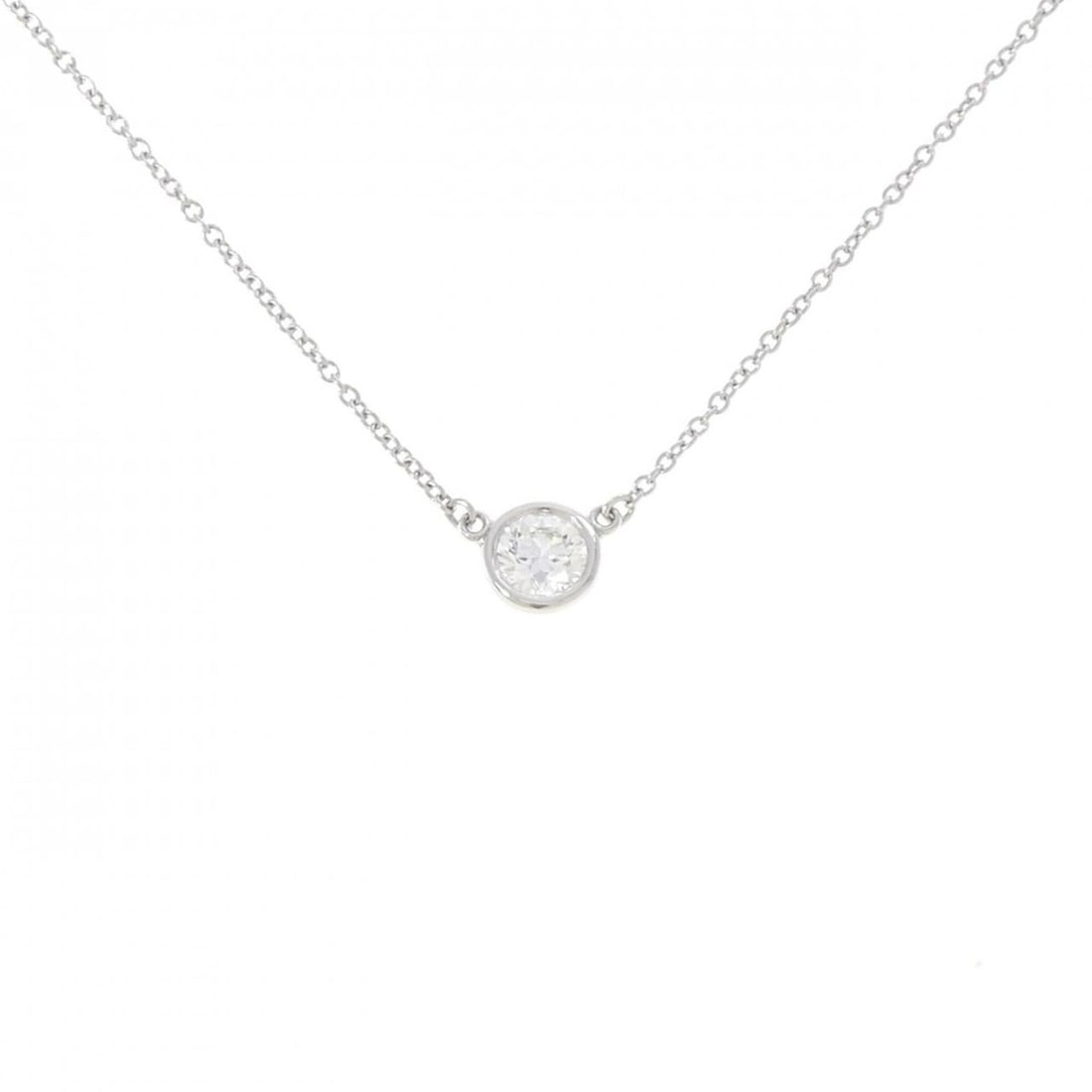 Tiffany & Co. By the Yard Necklace 0.35CT G VS2 3EXT: --- Catalog ---Category: SizePendant Size: 5.9mm / 0.23''Neck Circumference: 41 cm / 16.14''Category: DesignStone: DiamondGender: WomenMaterial: Platinum 950Necklace Type: NecklaceCategory: GeneralBra