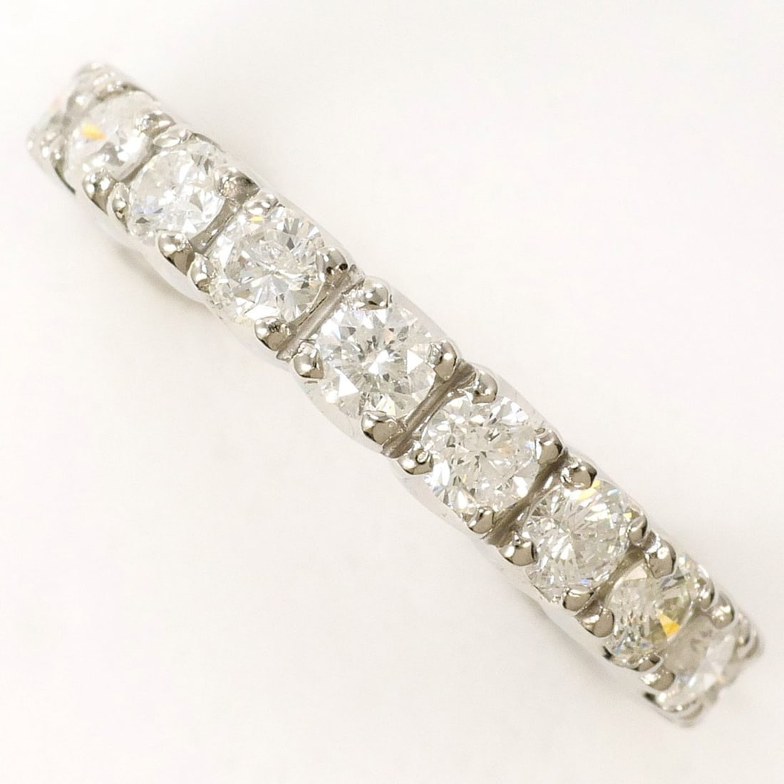 PT900 Platinum Ring with 1.00ct Diamond, Certificate of Authenticity Included, Total Weight 3.7g, (1 of 8)