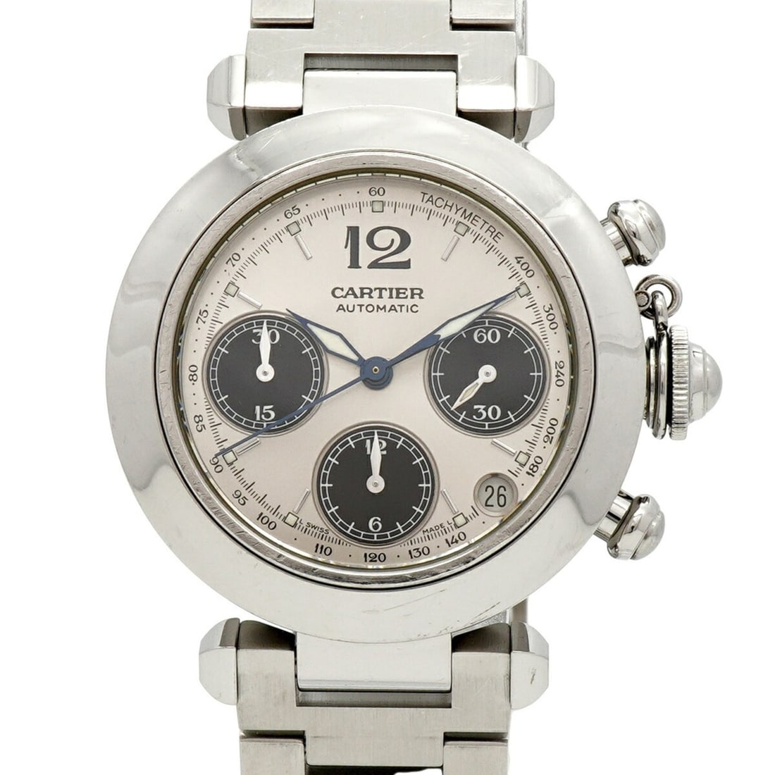Cartier Pasha C W31048M7 Silver Dial Men's Watch (1 of 10)