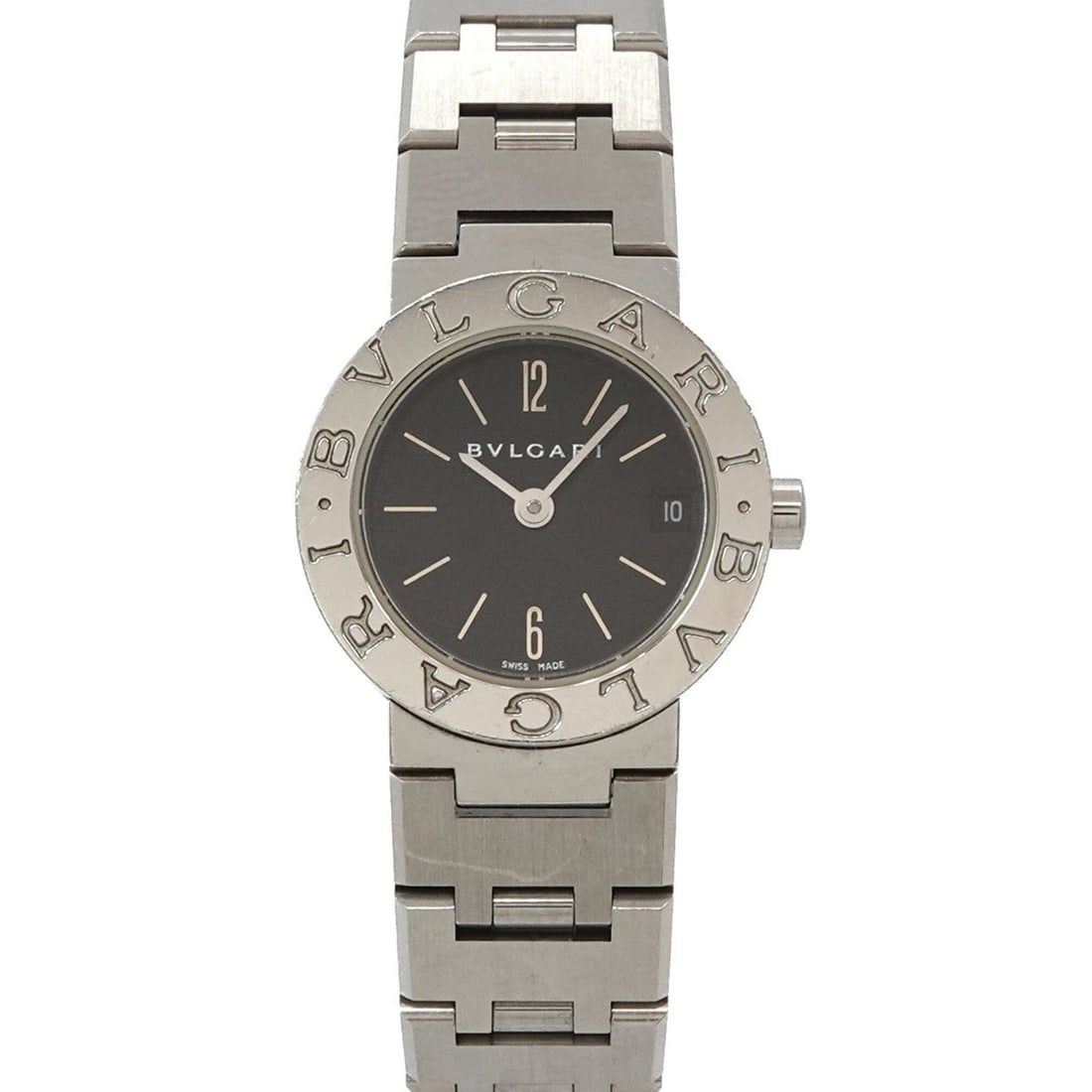 BVLGARI BB23SS Women's Watch Date Black Quartz: --- Catalog ---Category: SizeWrist Size: 14.5cm / 5.7''Case Diameter: 23mm / 0.91''Category: DesignType: WristwatchGender: WomenColor (Dial): BlackMaterial (Band): Stainless steelMaterial (Case): Stai