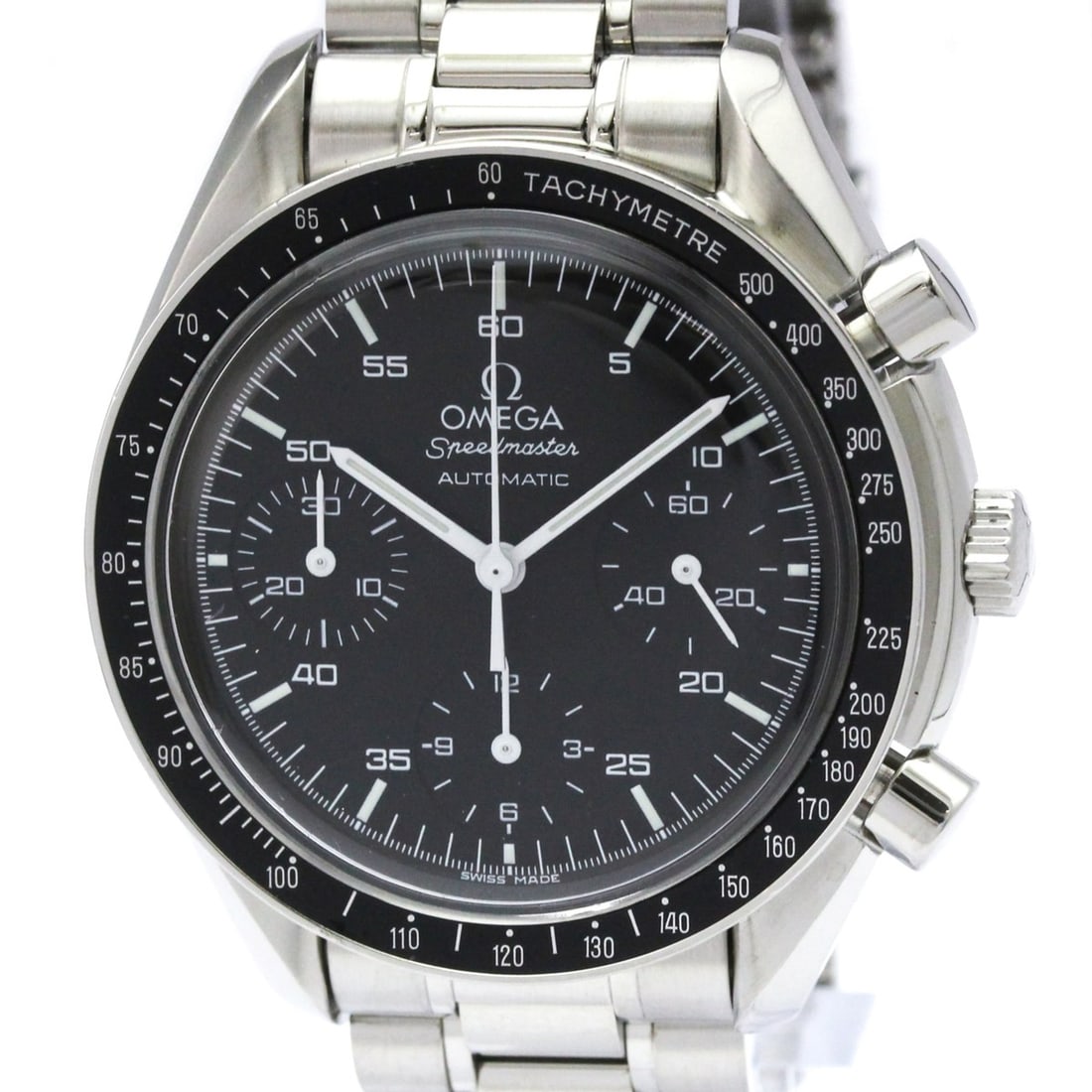 OMEGA Speedmaster Automatic Steel Mens Watch 3510.50 Polished: --- Catalog ---Category: SizeCase Diameter: 39mm / 1.54''Category: DesignType: WristwatchStyle: SportGender: MenColor (Dial): BlackMaterial (Band): Stainless steelMaterial (Case): Stainless steelCateg