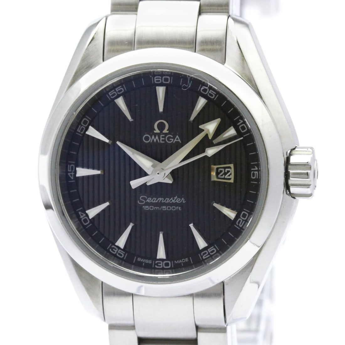 OMEGA Seamaster Aqua Terra Ladies Watch 231.10.30.61.06.001 Polished: --- Catalog ---Category: SizeCase Diameter: 30mm / 1.18''Category: DesignType: WristwatchStyle: SportGender: WomenColor (Dial): BlackMaterial (Band): Stainless steelMaterial (Case): Stainless steelCat