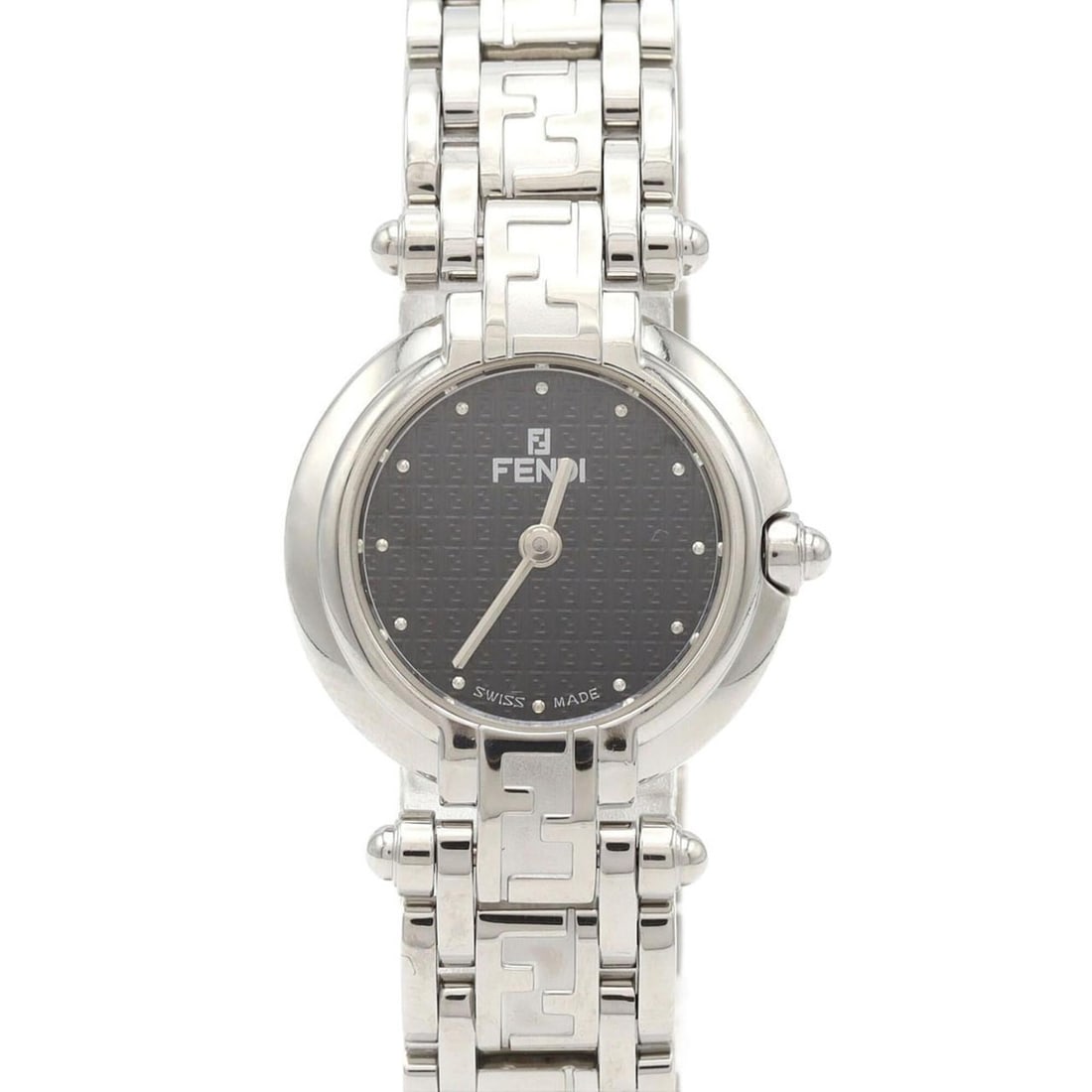 Fendi Orologi 750L SS Quartz Watch: --- Catalog ---Category: SizeCase Diameter: 25mm / 0.98''Category: DesignType: WristwatchGender: WomenColor (Dial): BlackMaterial (Band): Stainless steelMaterial (Case): Stainless steelCategory: Gener