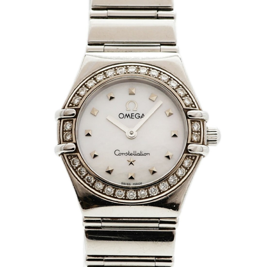 Omega Constellation 1465.71 White Dial Women's Watch: --- Catalog ---Category: SizeWrist Size: 14.5cm / 5.7''Case Diameter: 22.4mm / 0.88''Category: DesignType: WristwatchGender: WomenColor (Dial): WhiteMaterial (Band): Stainless steelCategory: GeneralMP