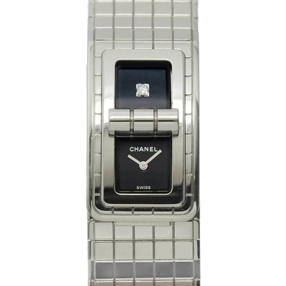 Chanel Code CoCo H5144 Diamond Women's Watch Black Quartz: --- Catalog ---Category: SizeWrist Size: 16.5cm / 6.49''Case Diameter: 21mm / 0.83''Category: DesignType: WristwatchGender: WomenColor (Dial): BlackMaterial (Band): Stainless steelMaterial (Case): Sta