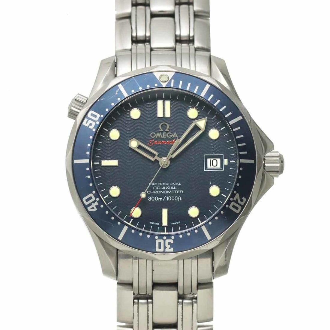 Omega Seamaster Professional 300 Co-Axial Chronometer 222080 Men's Watch, Date, Navy, Automatic: --- Catalog ---Category: SizeWrist Size: 20cm / 7.87''Case Diameter: 41mm / 1.61''Category: DesignType: WristwatchGender: MenColor (Dial): NavyMaterial (Band): Stainless steelMaterial (Case): Stainles