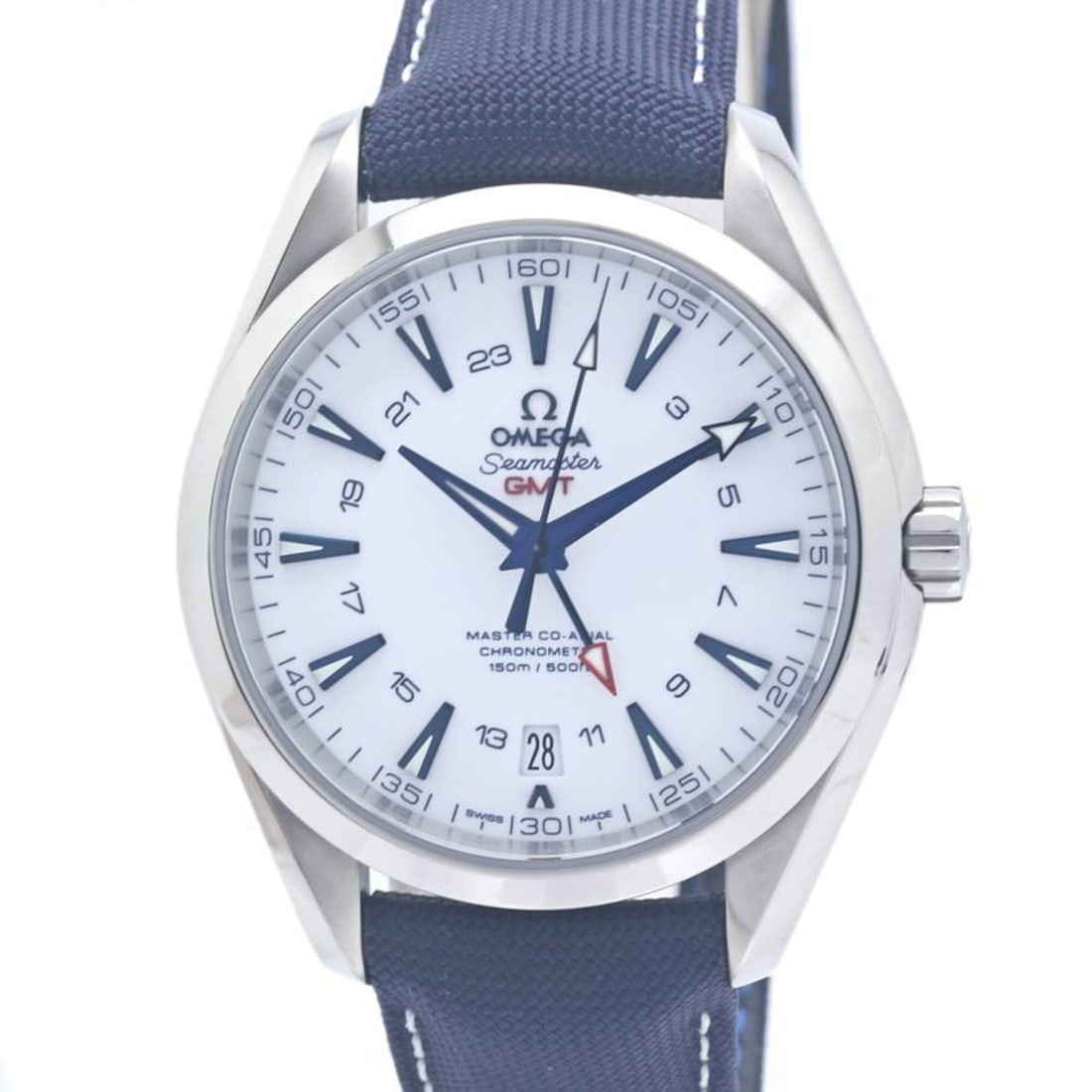 OMEGA Seamaster Aqua Terra GMT GoodPlanet Master Co-Axial 231.92.43.22.04.001 Men's Titanium Watch: --- Catalog ---Category: SizeWrist Size: 21cm / 8.26''Case Diameter: 43mm / 1.69''Category: DesignType: WristwatchGender: MenColor (Dial): WhiteMaterial (Band): Leather, Nylon, TitaniumMaterial (Case)