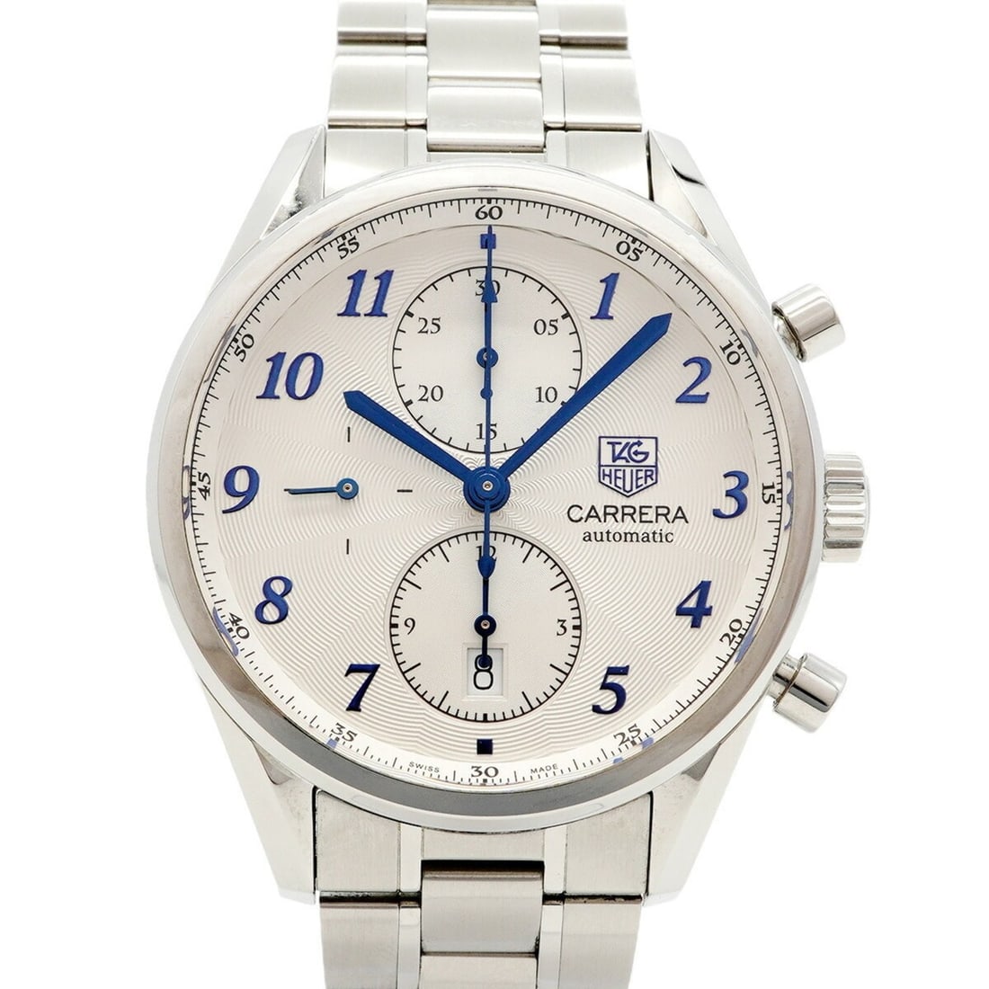 TAG Heuer Carrera CAS2111 Silver Dial Men's Watch: --- Catalog ---Category: SizeWrist Size: 18cm / 7.08''Case Diameter: 40.5mm / 1.59''Category: DesignType: WristwatchGender: MenColor (Dial): SilverMaterial (Band): Stainless steelCategory: GeneralMPN: