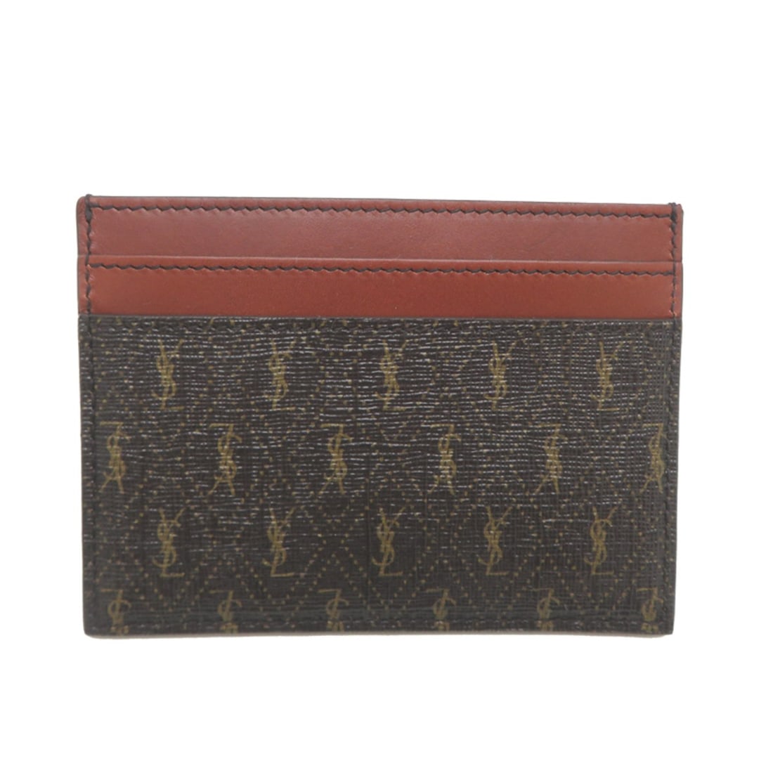 Saint Laurent Monogram Business Card Holder/Card Case for Women and Men, 647148, Leather, Brown: --- Catalog ---Category: DesignType: Card caseColor: BrownGender: Men,WomenMaterial: Leather , PVC Category: GeneralMPN: 647148Brand: Saint LaurentCountry of Origin: ItalyCategory: Physical Properties