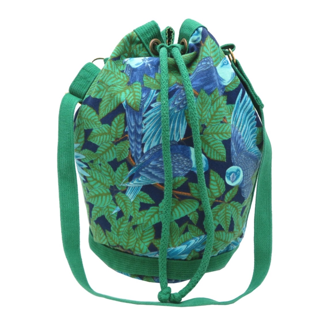 Hermes Bucket Bag, Women's Shoulder 100% Cotton, Leaf/Bird Pattern: --- Catalog ---Category: SizeSize (HxWxD): 37cm x 23cm x 23cm / 14.56'' x 9.05'' x 9.05''Category: DesignType: Shoulder bagGender: WomenMaterial: Cotton Category: GeneralBrand: HermesCountry of Origin
