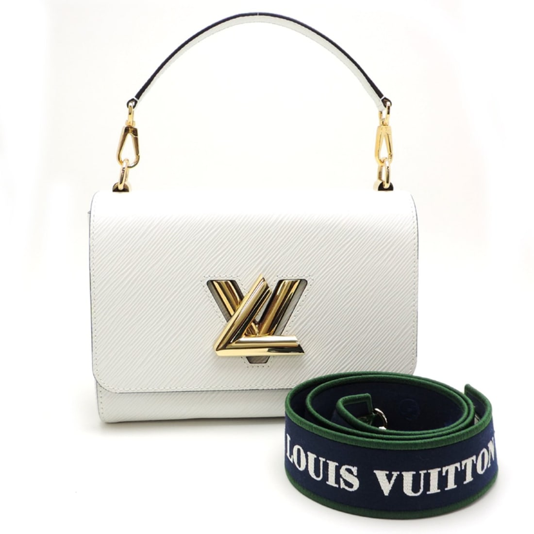 Louis Vuitton Twist MM Women's Shoulder Bag M23514 (Discontinued) Epi Leather, Blanc (White): --- Catalog ---Category: SizeSize (HxWxD): 17cm x 23cm x 9.5cm / 6.69'' x 9.05'' x 3.74''Category: DesignType: Shoulder bagColor: Blanc, WhiteGender: WomenMaterial: Epi leather Category: GeneralMPN: M