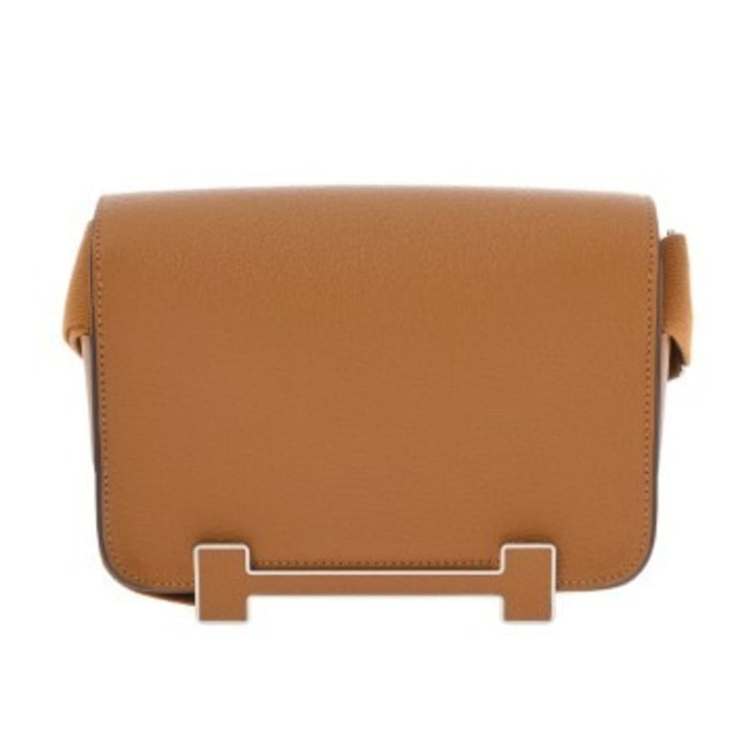 HERMES Geta Caramel W stamp (circa 2024) Women's Chevre Leather Shoulder Bag A Rank Used Ginzo (1 of 19)