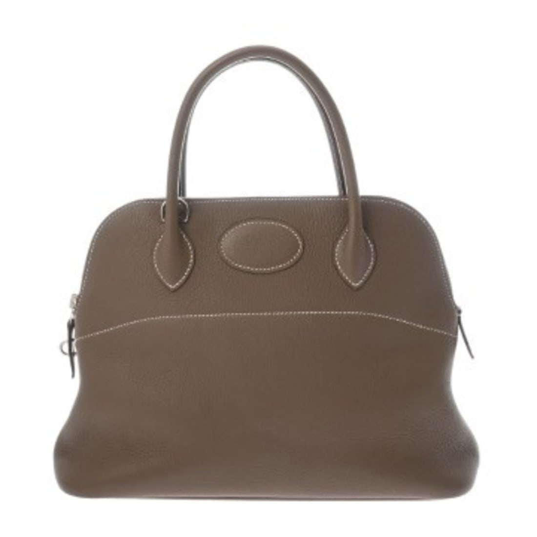 HERMES Bolide 31 Etoupe A stamp (circa 2017) Women's Taurillon Clemence Handbag Rank Used Ginzo (1 of 17)