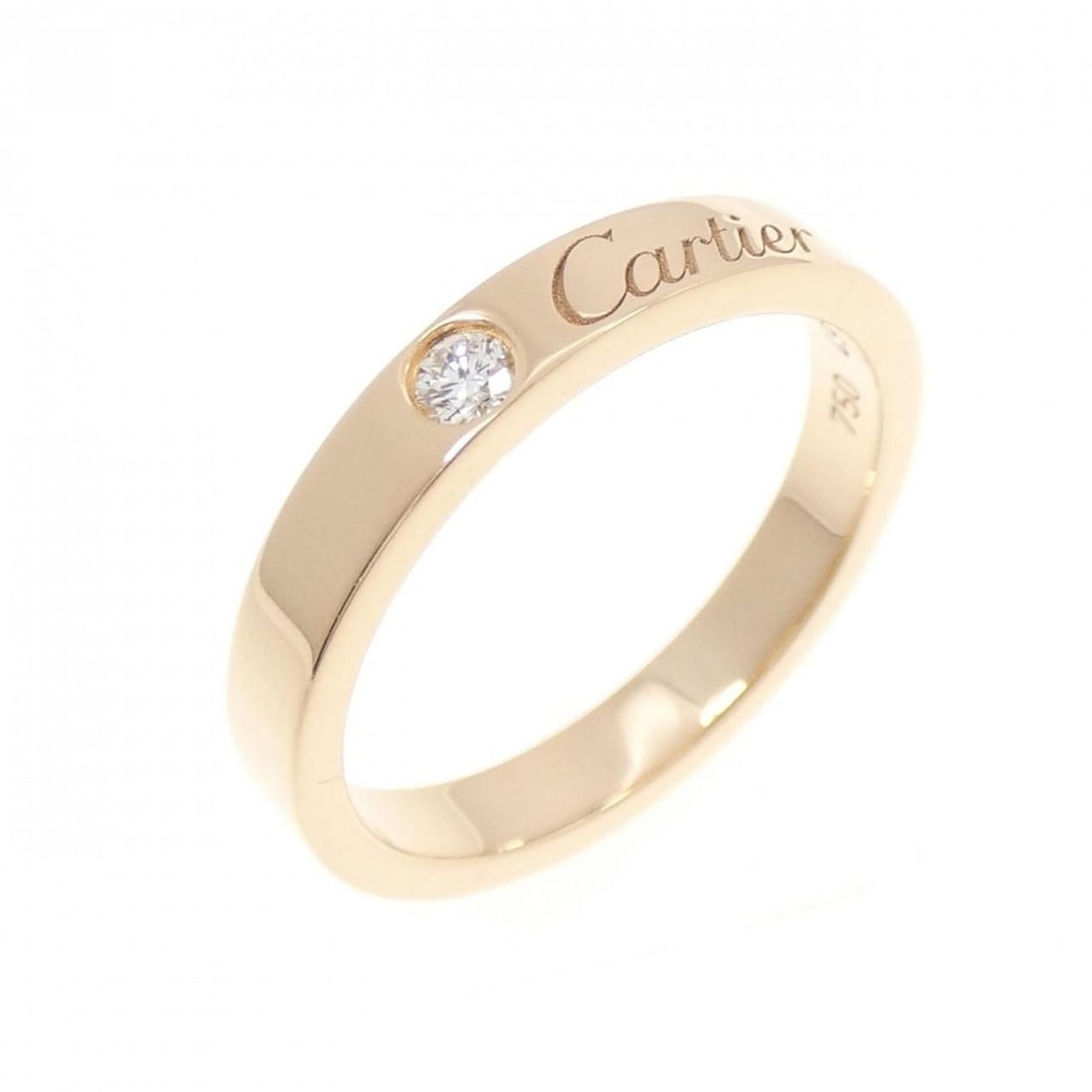 Cartier Wedding 1P Ring: --- Catalog ---Category: SizeUS Size: 5Brand Size: 49Category: DesignType: Band ringStone: DiamondGender: WomenMaterial: Pink gold (18K)Category: GeneralMPN: CRB4086400Brand: Cartier--- Item List