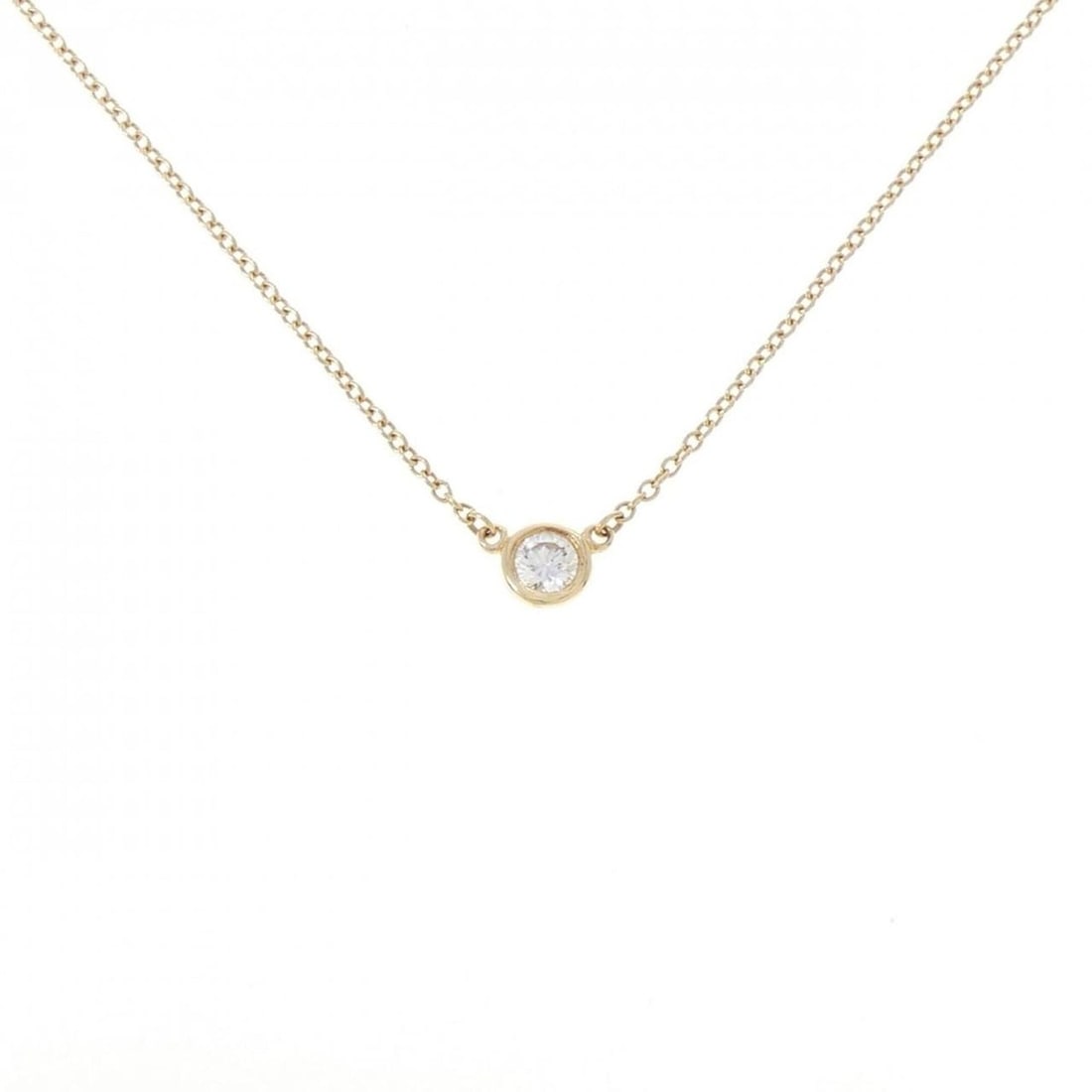 Tiffany & Co. By the Yard Necklace: --- Catalog ---Category: SizePendant Size: 4.4mm / 0.17''Neck Circumference: 41 cm / 16.14''Category: DesignStone: DiamondGender: WomenMaterial: Yellow gold (18K)Necklace Type: NecklaceCategory: