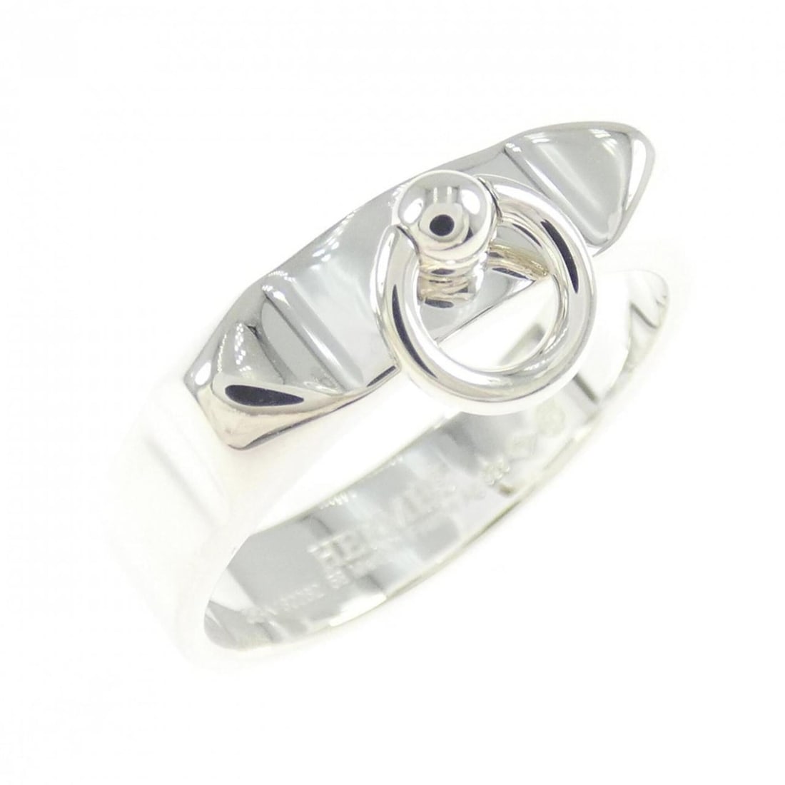 Hermes Hermès Collier de Chien Ring: --- Catalog ---Category: SizeUS Size: 9Brand Size: 58Category: DesignType: Band ringGender: Men,WomenMaterial: Silver 925Category: GeneralMPN: H115607BBrand: Hermes--- Item List ---Section: