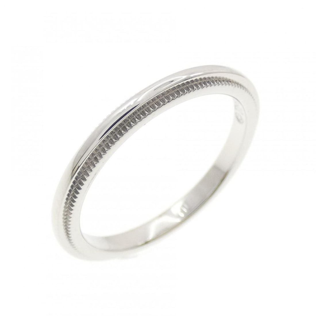 Tiffany & Co. Milgrain Ring: --- Catalog ---Category: SizeJP Size: 7.5US Size: 4Category: DesignType: Band ringGender: WomenMaterial: Platinum 950Category: GeneralBrand: Tiffany--- Item List ---Section: ConditionRanking: Rank A