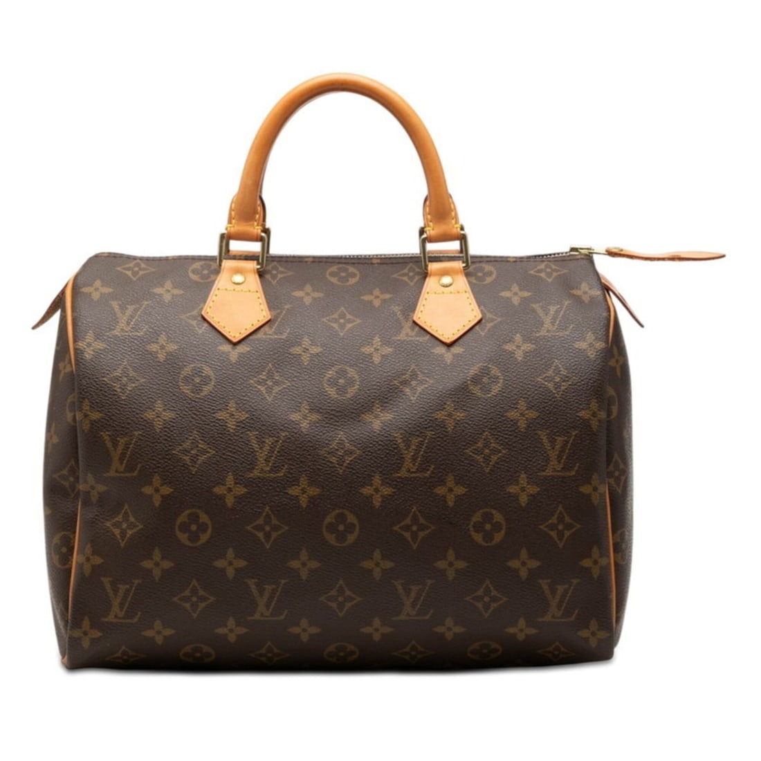Louis Vuitton Monogram Speedy 30 Handbag Mini Boston Bag M41108 Brown Leather Women's LOUIS VUITTON (1 of 12)