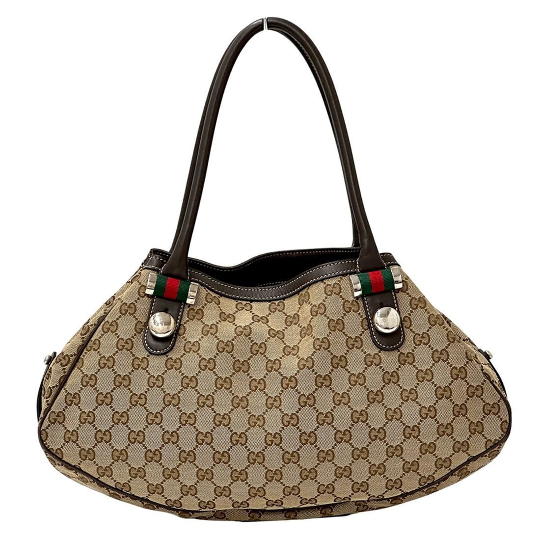 Gucci GUCCI Women's Handbag, Brand Tote Bag, GG Canvas, Sherry, Beige/Brown, 232971: --- Catalog ---Category: SizeSize (HxWxD): 24cm x 22.5cm x 11.5cm / 9.44'' x 8.85'' x 4.52''Category: DesignType: Tote bagColor: Beige, BrownGender: WomenMaterial: GG canvas Category: GeneralBrand: Gu