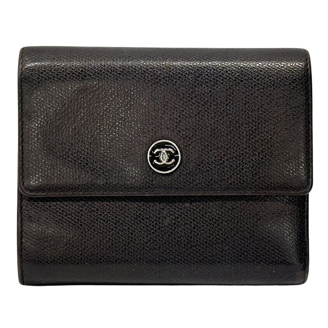 Chanel CHANEL Wallet Coco Button Women's Men's Brand Bi-fold Leather Dark Brown: --- Catalog ---Category: SizeSize (HxWxD): 10cm x 12.5cm x 2.5cm / 3.93'' x 4.92'' x 0.98''Category: DesignType: Wallet (bi-fold)Color: Dark brownGender: Men,WomenMaterial: Leather Category: GeneralBr